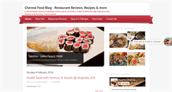 Desktop Screenshot of foodinchennai.com